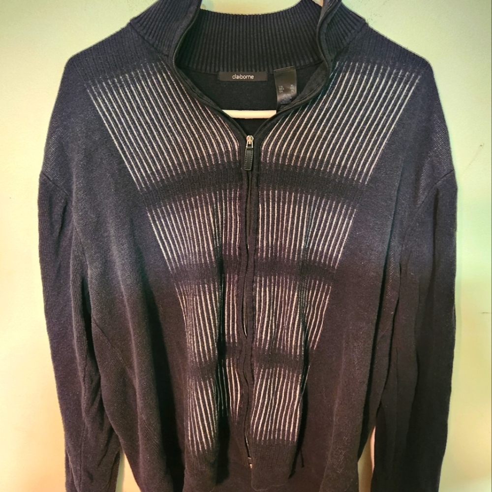 Claiborne full zipper cardigan mens XL